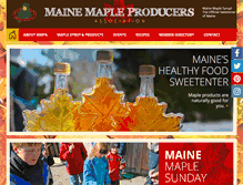 Tablet Screenshot of mainemapleproducers.com